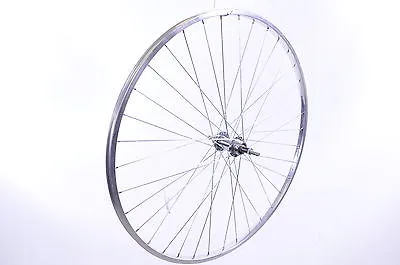 27x1 1-4” REAR MULTI-SPEED RACING BIKE WHEEL WITH ALLOY POLISHED "CHROME LOOK"