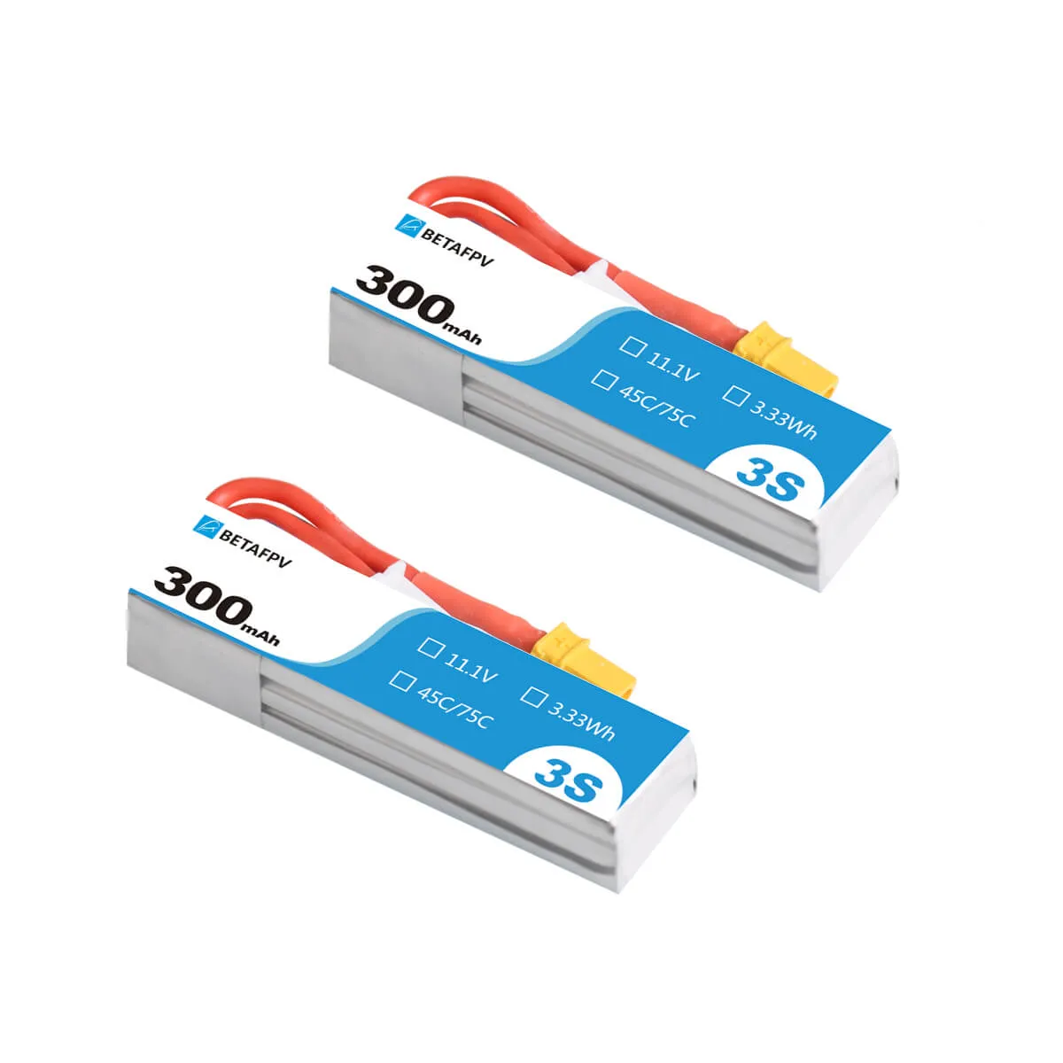 300mAh 3S 45C Lipo Battery S-Version (2PCS)