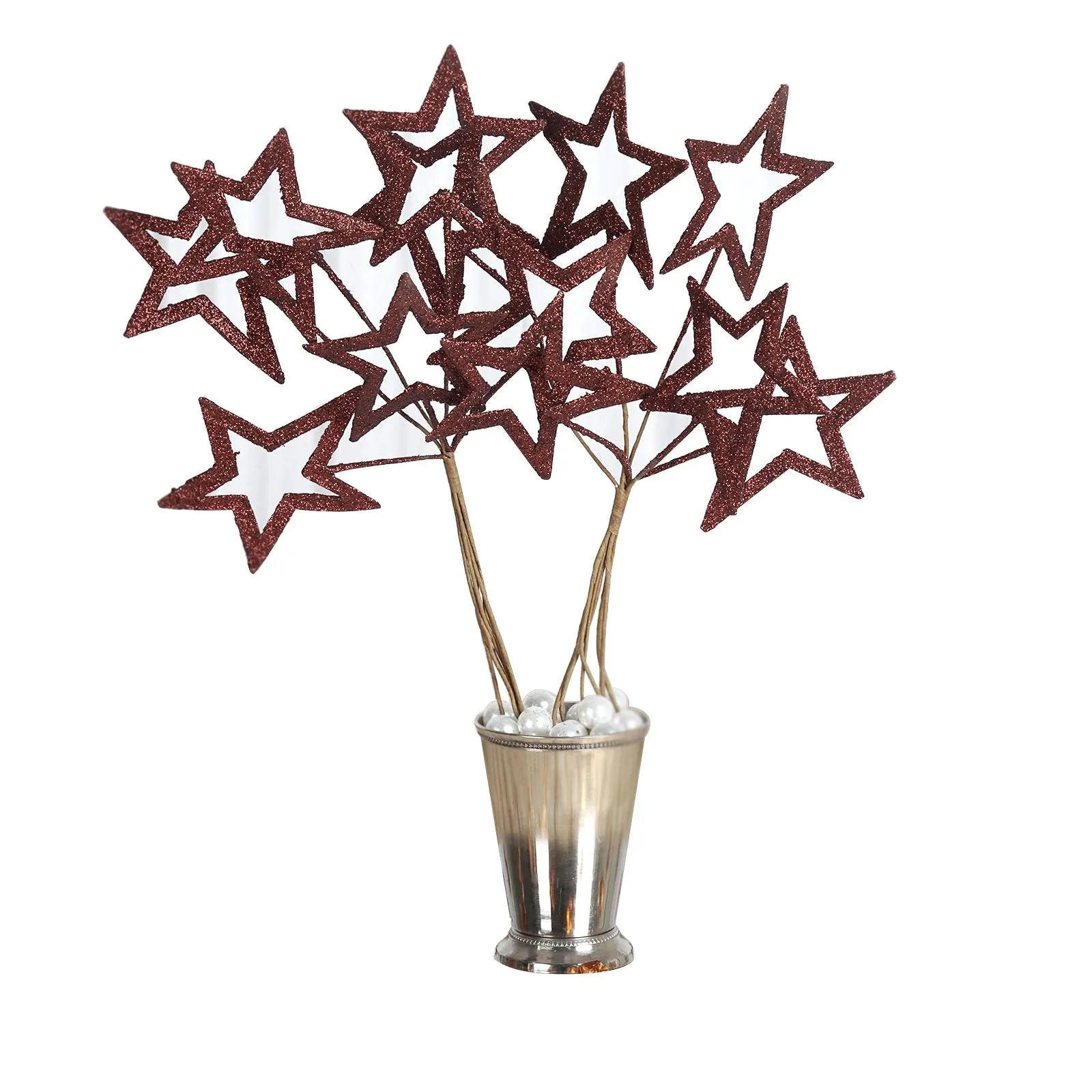 6 x Fairy Godmother’s Glittered 6-star Wand - Chocolate