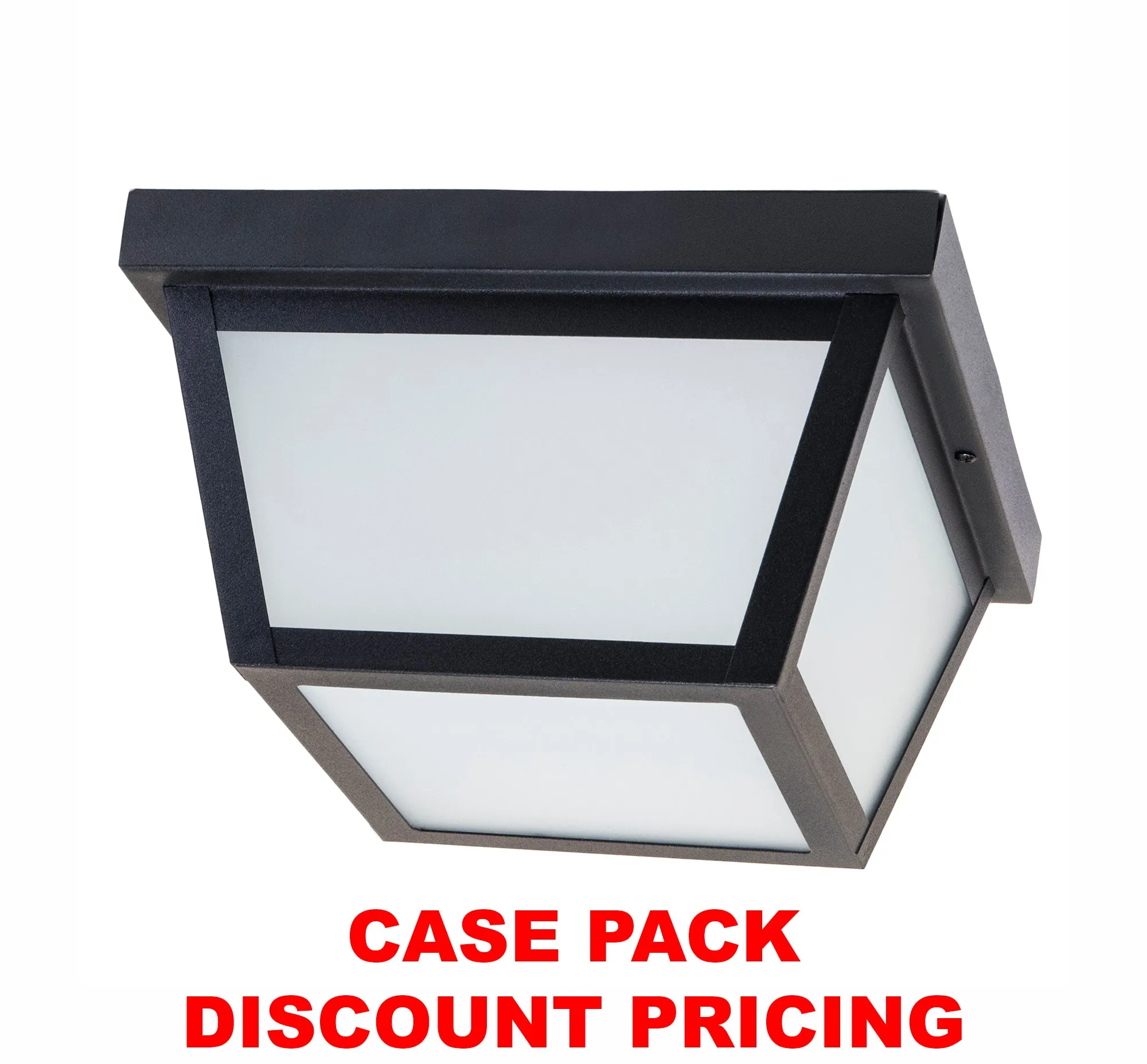 9.25” Integrated LED Square Ceiling Light, 1200 Lumens, 3K, Frosted Glass, In 3 Finishes