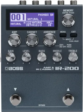 BOSS IR-200 Amp & IR Cabinet Simulator Pedal