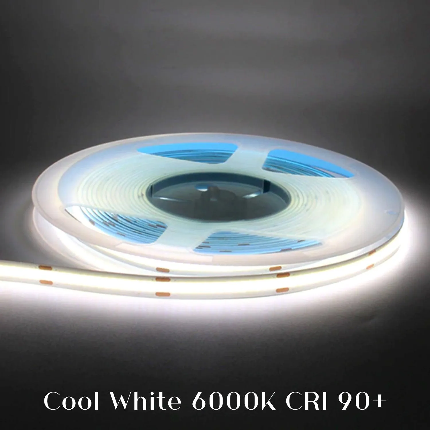 COB LED Strip Light Cool White 6000K 24V 352 LEDs/m IP20 Waterproof