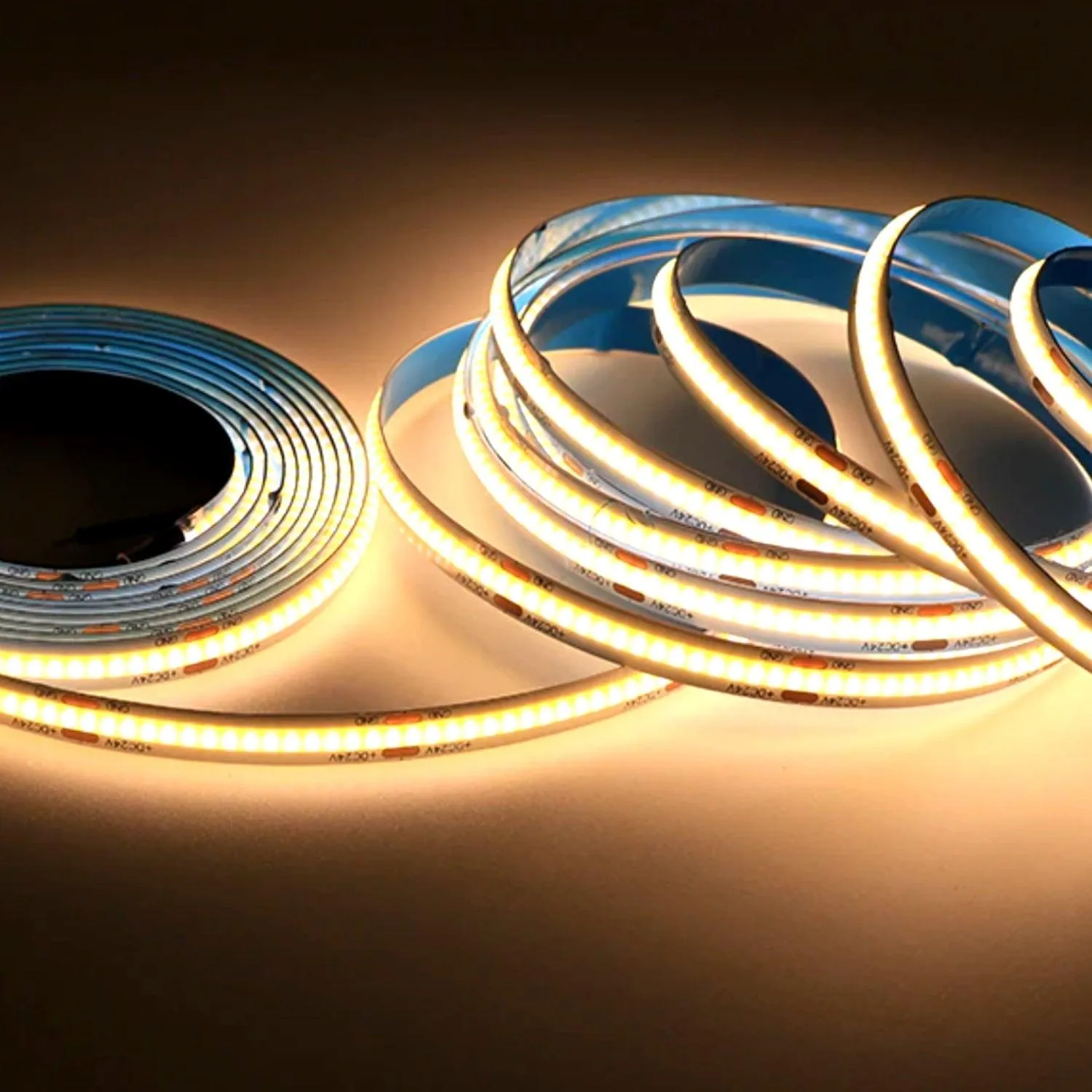 COB LED Strip Light Cool White 6000K 24V 352 LEDs/m IP20 Waterproof