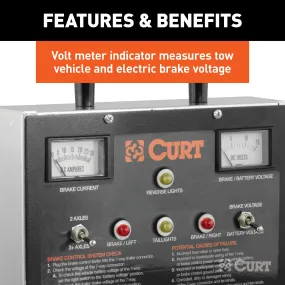 CURT 51498 CURT 51498 7-Way RV Blade Trailer Brake Controller Tester