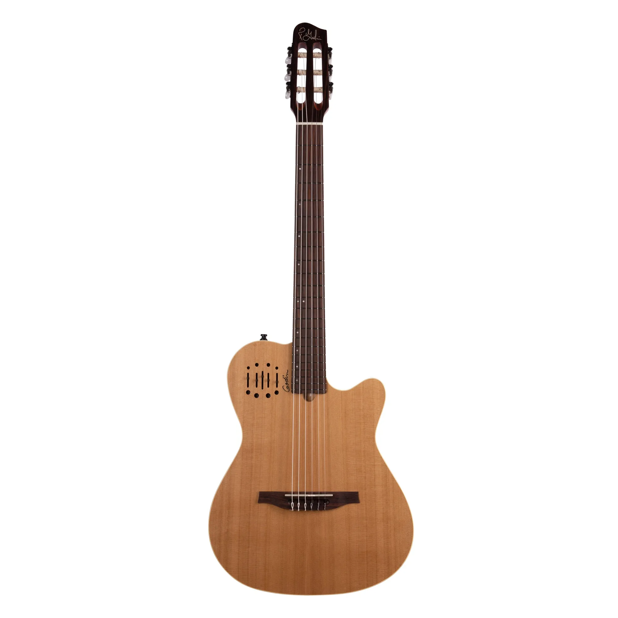 Godin Guitars MULTIAC NYLON ENCORE Electric/Acoustic Guitar (Natural SG)