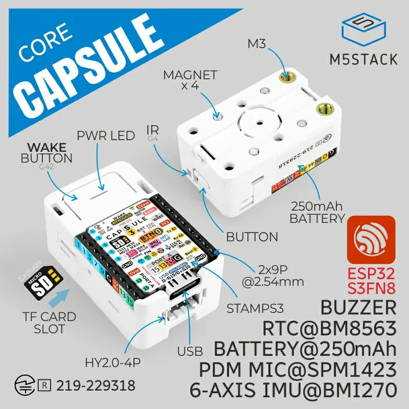 M5Stack Capsule Kit w/ M5StampS3