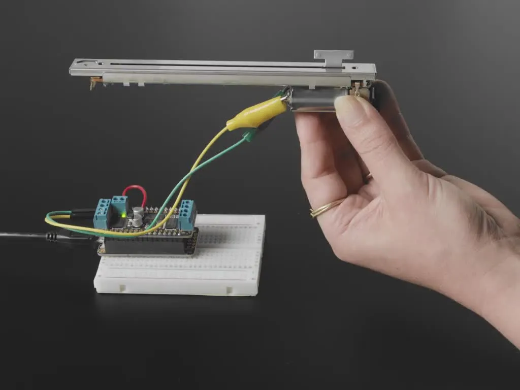 Motorized Slide Potentiometer - 10KΩ Linear with 5V DC Motor