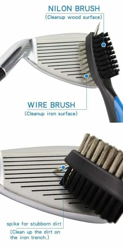 Multi-Function Golf Brush Cleaner