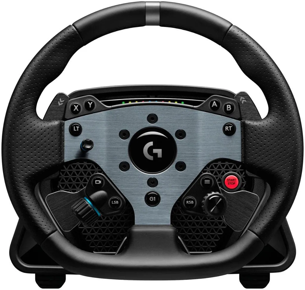 Open Box -  Logitech - PRO Racing Wheel for PC with TRUEFORCE Force Feedback - Black