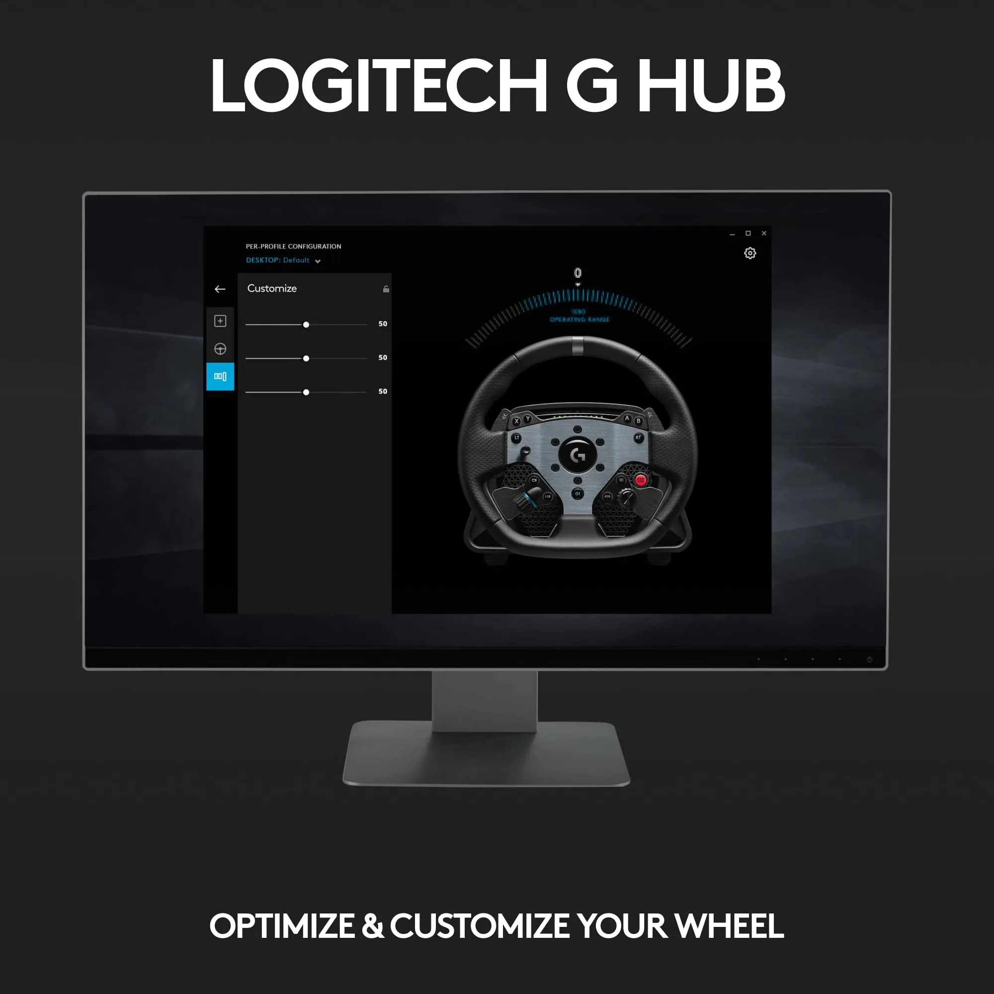 Open Box -  Logitech - PRO Racing Wheel for PC with TRUEFORCE Force Feedback - Black