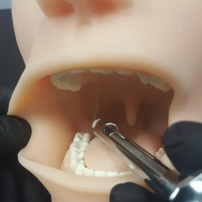 Oral Anesthesia Manikin with Sound Sensors Only