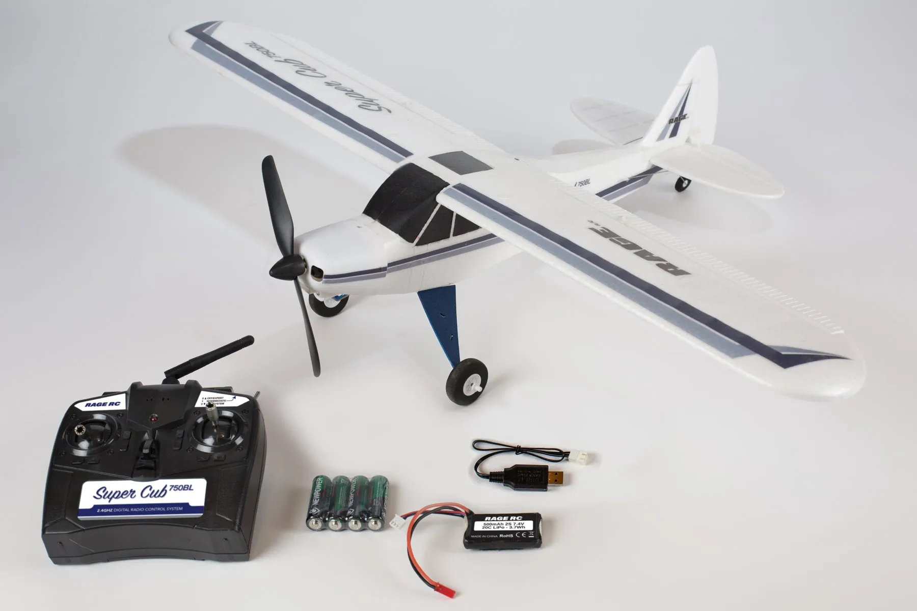 Rage RC Super Cub 750BL RTF 4-Channel Aircraft With PASS RGRA1500