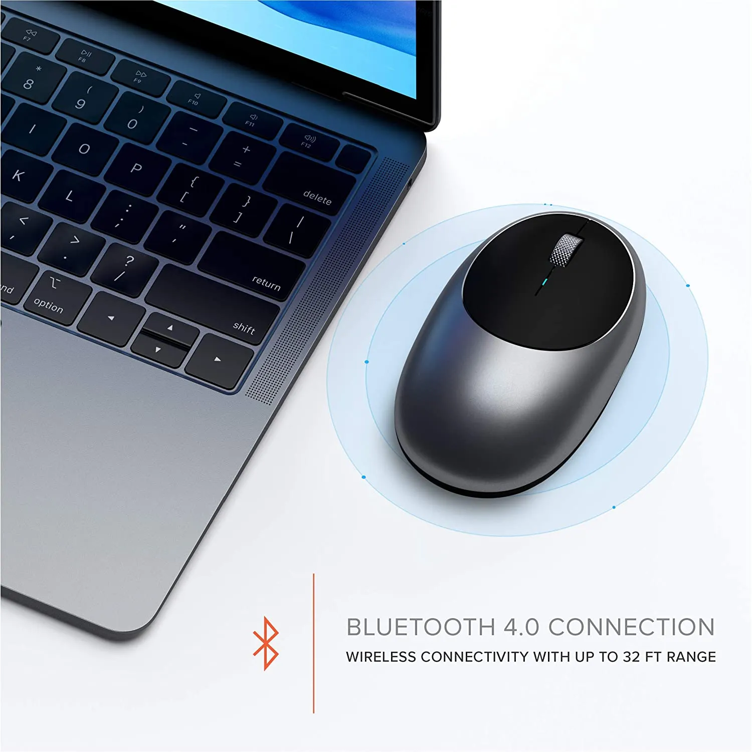 Satechi Aluminum M1 Bluetooth Wireless Mouse with Rechargeable Type-C Port - Compatible with Mac Mini, iMac Pro/iMac, MacBook Pro/Air, 2020/2018 iPad