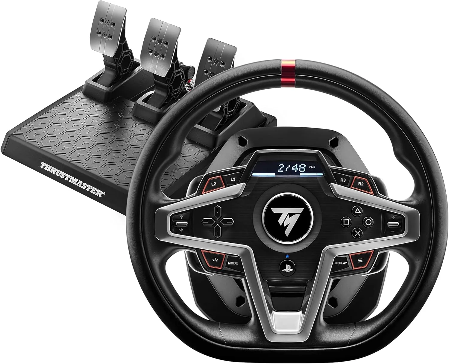 Thrustmaster T248 Racing Wheel & Pedal Set with Force Feedback for PS5, PS4, & PC