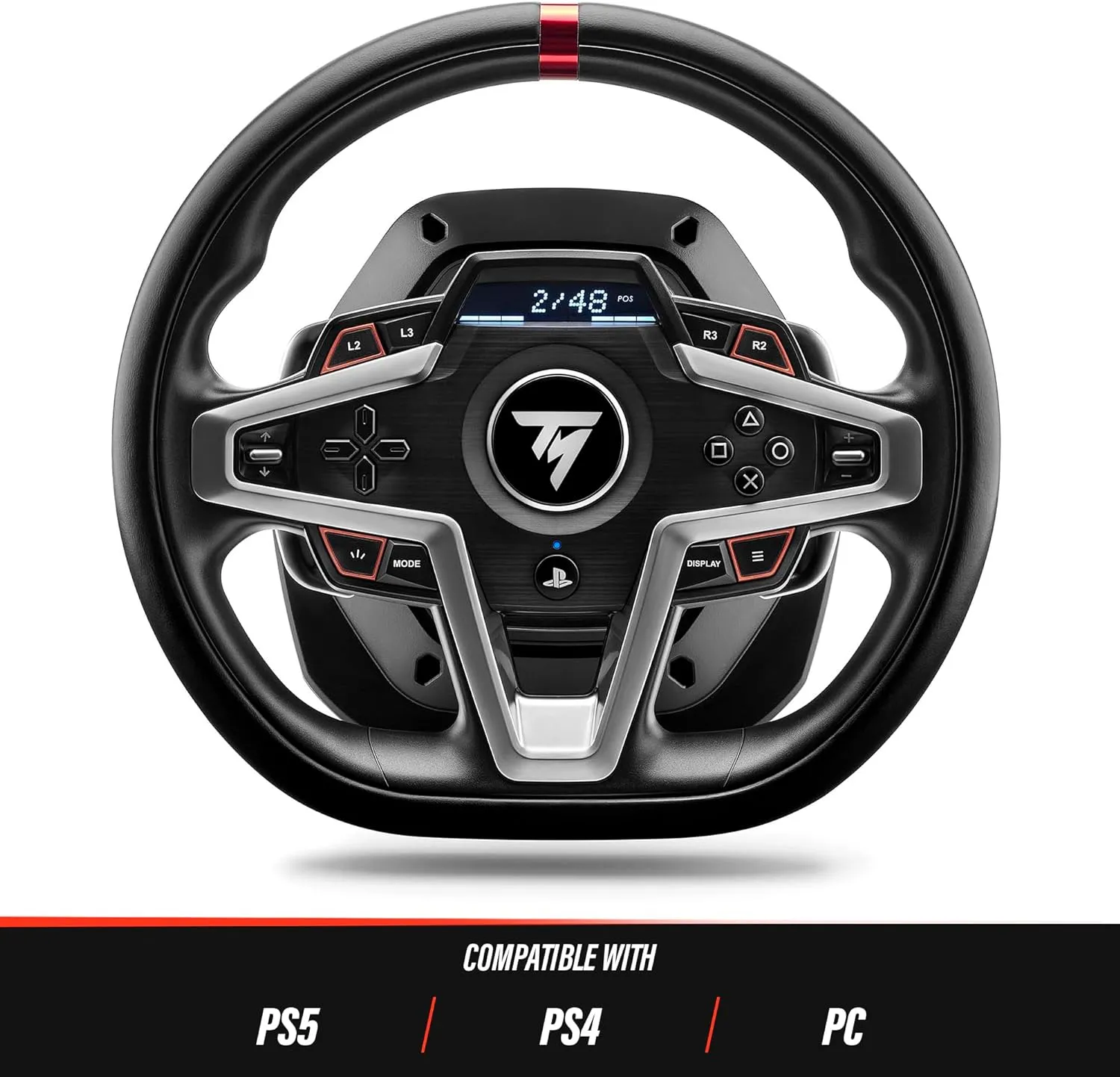 Thrustmaster T248 Racing Wheel & Pedal Set with Force Feedback for PS5, PS4, & PC