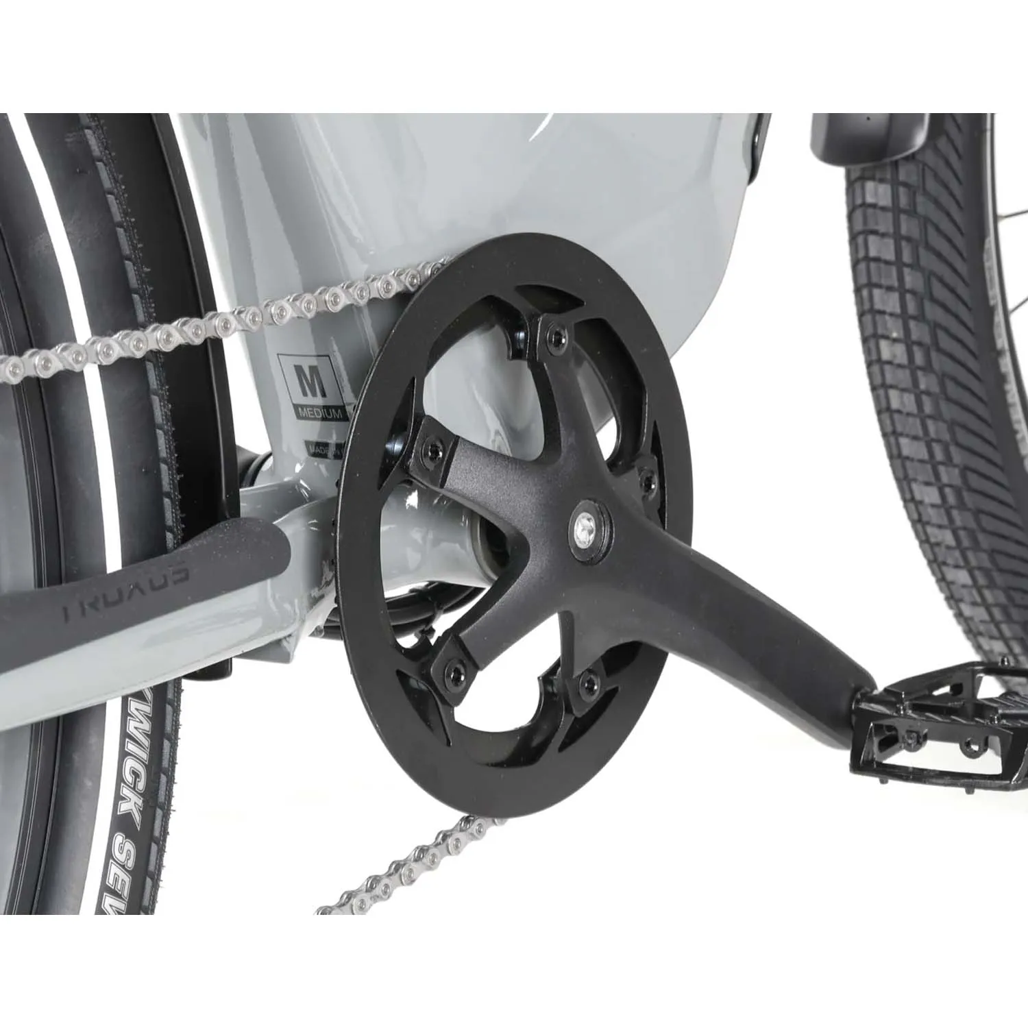 Troxus Trax Plus  Step Thru 27.5" Tire, eBike, 750 Watt, Grey, Medium