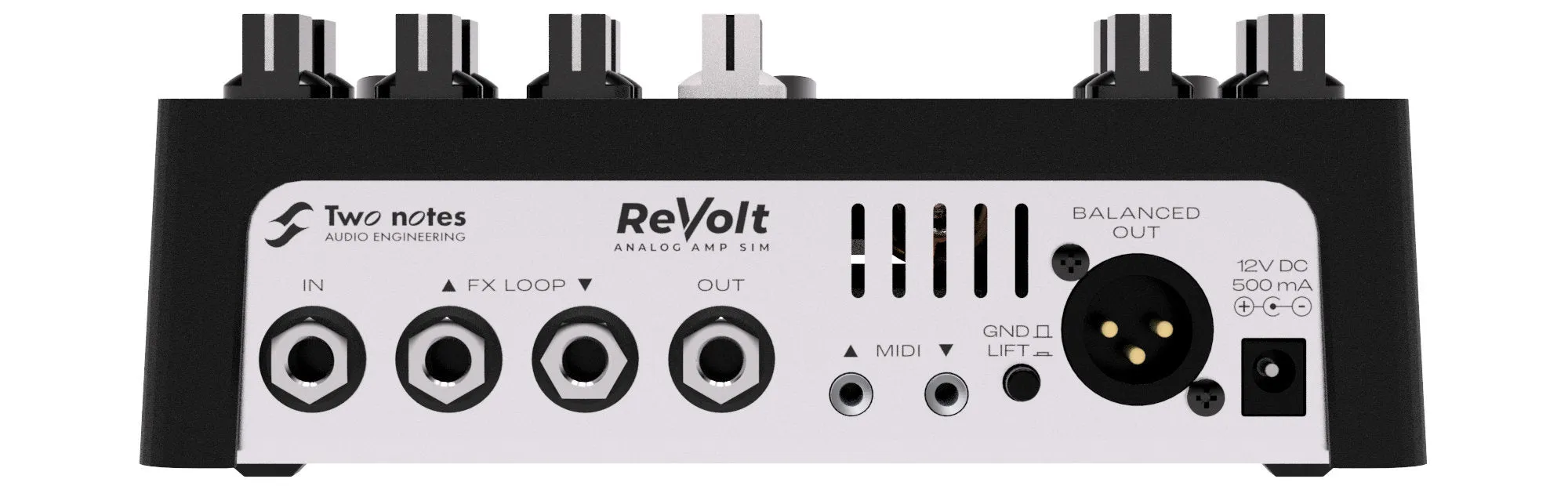 Two Notes Revolt Guitar 3 Channel Analogue Amp Simulator Preamp Pedal