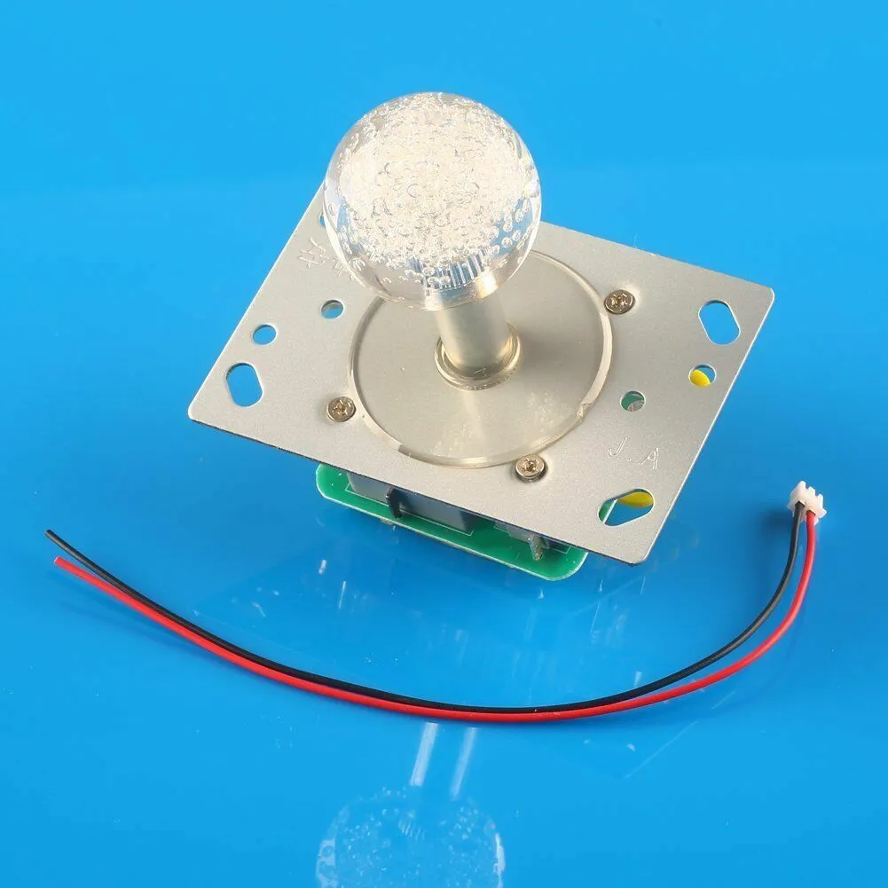 US Arcade LED Illuminated Joystick Colorful Switchable from 4 to 8 way operation